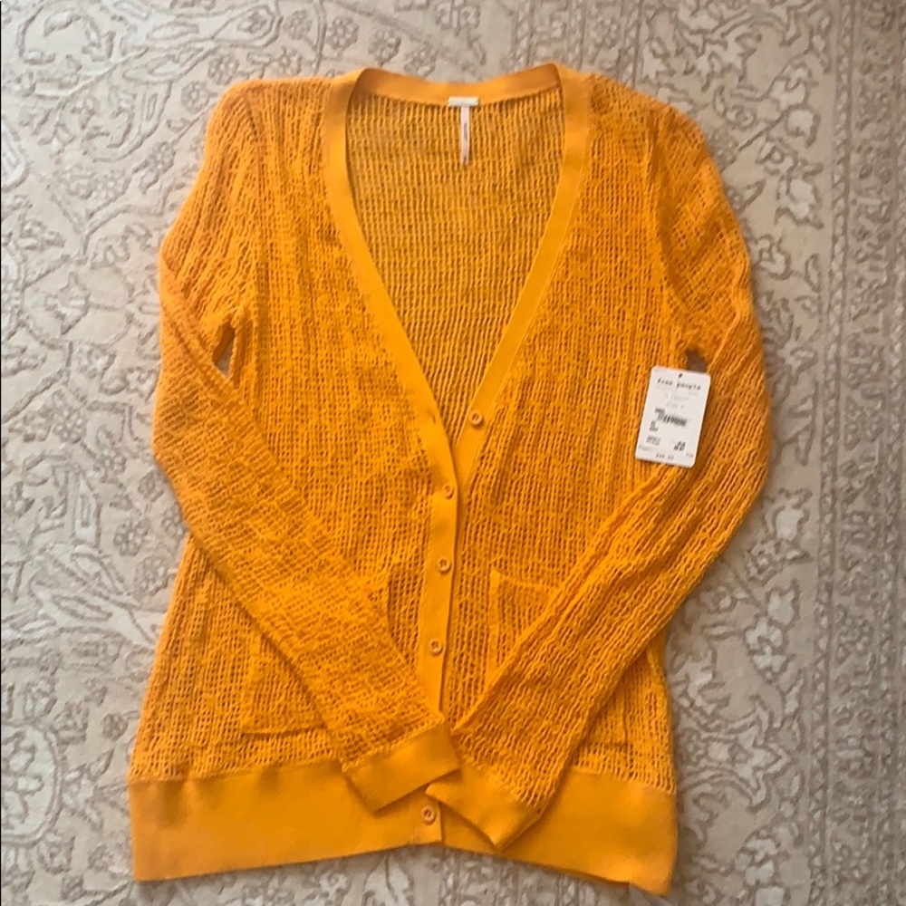 Free People crochet sweater